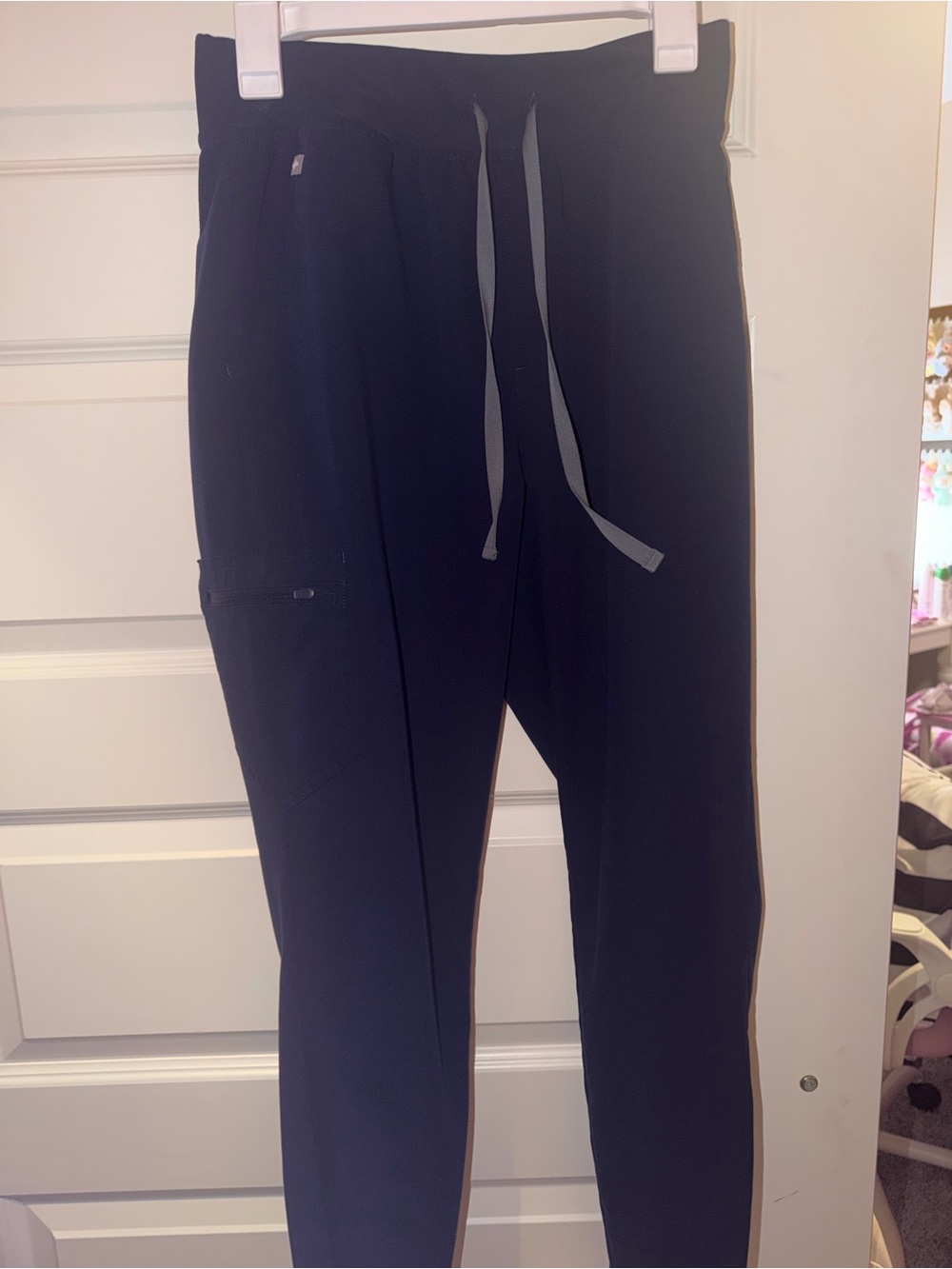 Figs Womens HW Medium Navy Joggers